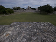 Grand Plaza at Edzna - edzna mayan ruins,edzna mayan temple,mayan temple pictures,mayan ruins photos